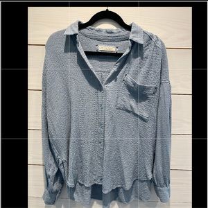Free People Oversized Buttondown Cotton shirt.